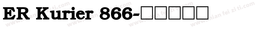 ER Kurier 866字体转换